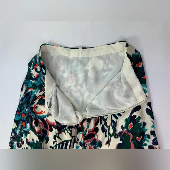 Tanya Taylor Erin silk floral skirt size 2